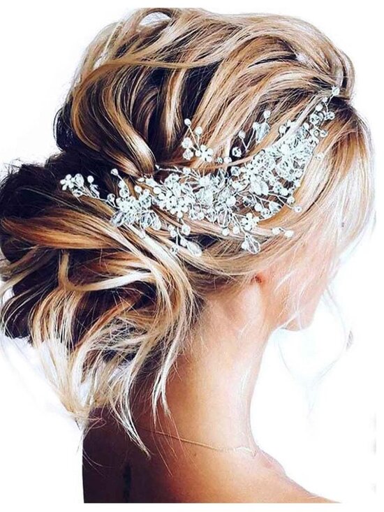 Crystal Bridal Hair Vine Wedding Headpiece